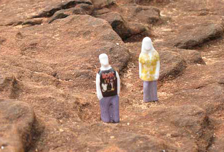 The Little People on the moon by Sandwich Mountain, a collaboration between Brisbane-based ceramicists Mel Robson and Kenji Uranishi. The Little People on the moon by Sandwich Mountain, a collaboration between Brisbane-based ceramicists Mel Robson and Kenji Uranishi.