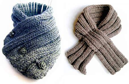 Knitted scarflettes by Sheeps Clothing Knitted scarflettes by Sheeps Clothing