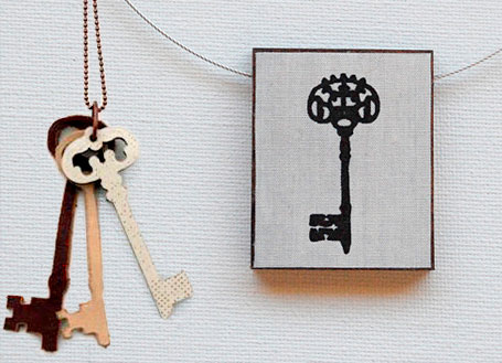 Fabric, resin & wood Eclectic Fabric Pendant and Antique Keys 2 by Shonah Jewellery Design Fabric, resin & wood Eclectic Fabric Pendant and Antique Keys 2 by Shonah Jewellery Design