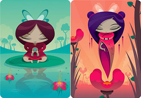 Mizuko and Hanako art prints by Luke Feldman (aka SKAFFS) Mizuko and Hanako art prints by Luke Feldman (aka SKAFFS)
