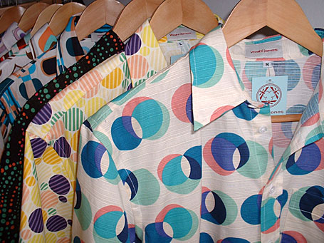 Mens cotton shirts by Yoshi Jones - made using uniquely patterned fabrics sourced from Japan Mens cotton shirts by Yoshi Jones - made using uniquely patterned fabrics sourced from Japan