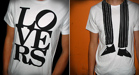 Lovers and Dancing Shoes limited edition tees by Young Lovers Lovers and Dancing Shoes limited edition tees by Young Lovers