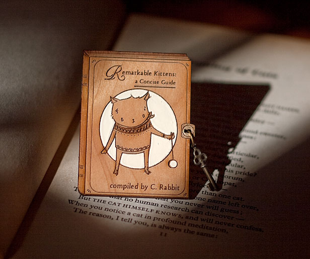 Remarkable Kitties brooch by Cat Rabbit, available from Moose: Art For Living