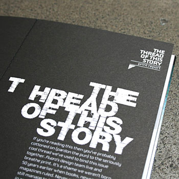 Spread from Fluoro Magazine Issue 6. Spread from Fluoro Magazine Issue 6.