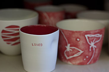porcelain cups and bowls including Loved by Little White Dish porcelain cups and bowls including Loved by Little White Dish