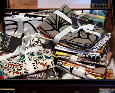 Publisher Textiles display at the Finders Keepers markets Publisher Textiles display at the Finders Keepers markets