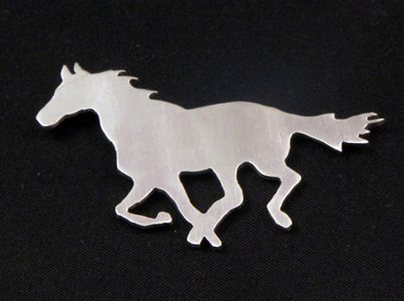 Horse silver brooch by Melbourne designer Natalie Cirillo of A Skulk of Foxes Horse silver brooch by Melbourne designer Natalie Cirillo of A Skulk of Foxes