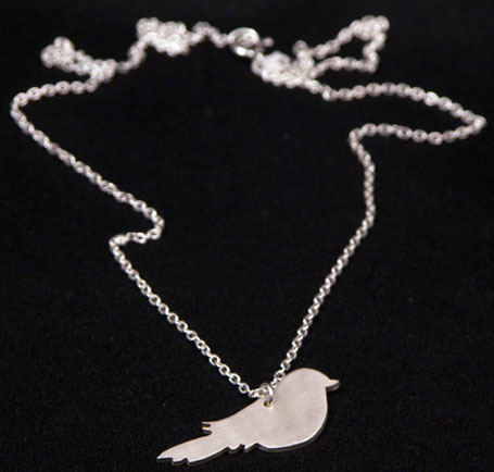Birdy silver pendant by Melbourne designer Natalie Cirillo of A Skulk of Foxes Birdy silver pendant by Melbourne designer Natalie Cirillo of A Skulk of Foxes