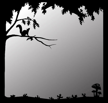 Forest Scene glass mirror with acrylic mount by Melbourne designer Natalie Cirillo of A Skulk of Foxes Forest Scene glass mirror with acrylic mount by Melbourne designer Natalie Cirillo of A Skulk of Foxes