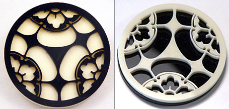 Pagoda acrylic brooch by Melbourne designer Natalie Cirillo of A Skulk of Foxes Pagoda acrylic brooch by Melbourne designer Natalie Cirillo of A Skulk of Foxes