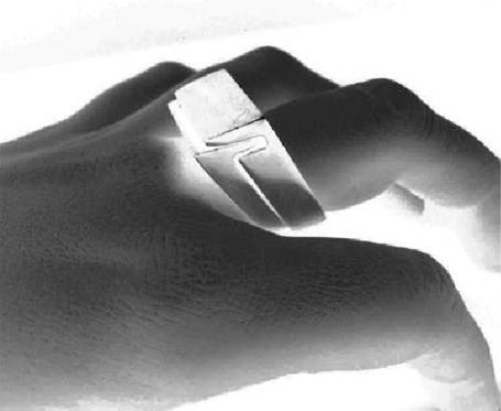 Instinct interlocking sterling silver ring set by Sydney jewellery designer Bilingual Instinct interlocking sterling silver ring by Sydney jewellery designer Bilingual
