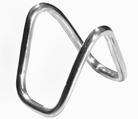 Insanity contemporary unisex silver ring / pendant by Sydney jewellery designer Bilingual Insanity contemporary unisex silver ring / pendant by Sydney jewellery designer Bilingual