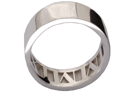 Momento contemporary wedding band by Sydney jewellery designer Bilingual Momento contemporary wedding band by Sydney jewellery designer Bilingual