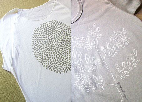 Radiate and Floss women's t-shirts by Wildgarden Radiate and Floss women's t-shirts by Wildgarden