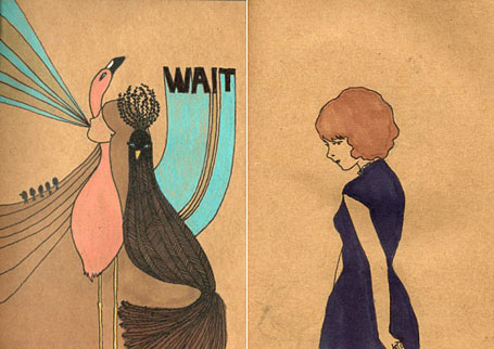 Wait and The Blue Dress artwork prints by Eveline Tarunadjaja Wait and The Blue Dress artwork prints by Eveline Tarunadjaja
