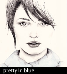 Girl in Blue print by Belafonte Girl in Blue print by Belafonte
