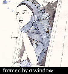 Girl in a Window print by Belafonte Girl in a Window print by Belafonte