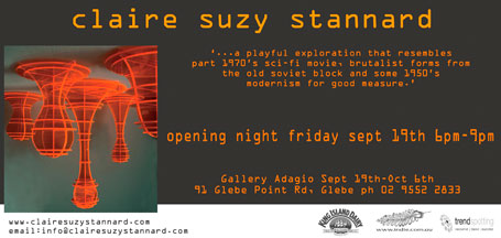 Invitation to Claire Suzy Stannard's solo exhibition 'Version 1' Invitation to Claire Suzy Stannard's solo exhibition 'Version 1'