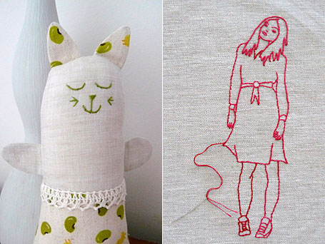 Embroidery by Edward and Lilly - exhibiting at The Finders Keepers Brisbane Markets Spring 2009. Embroidery by Edward and Lilly - exhibiting at The Finders Keepers Brisbane Markets Spring 2009.