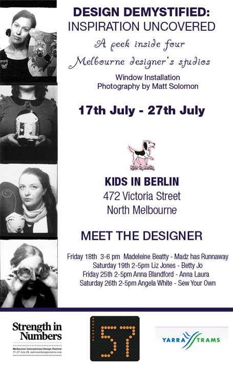 Flyer for Design Demystified Window Installation at Kids in Berlin Flyer for Design Demystified Window Installation at Kids in Berlin