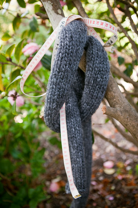 The completed scarf section for the KnitKnit Hooded Scarf knitting project The completed scarf section for the KnitKnit Hooded Scarf knitting project