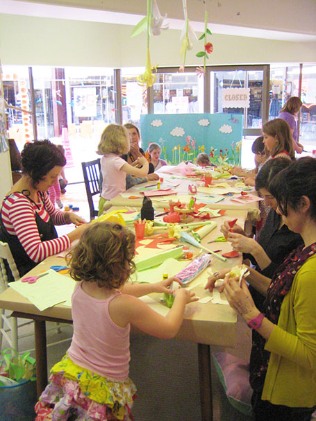 Craft afternoon at Little Papercup, Newcastle. Craft afternoon at Little Papercup, Newcastle.