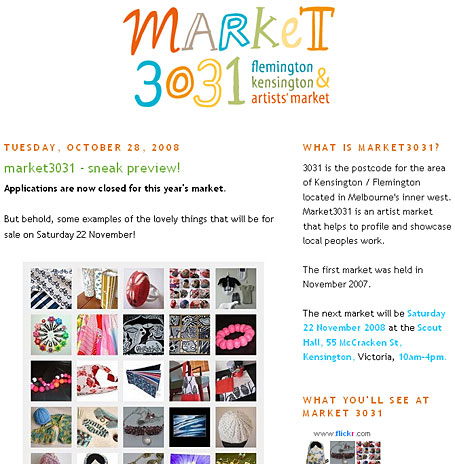 Screenshot of Melbourne's Market3031. Screenshot of Melbourne's Market3031.