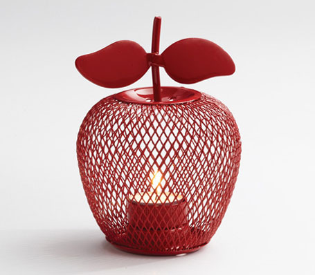 Apple wire tea light lantern by Mozi Apple wire tea light lantern by Mozi