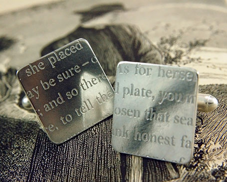 Victorian inspired silver cufflinks by Simone Walsh Victorian inspired silver cufflinks by Simone Walsh