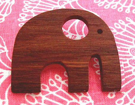 Elephant Brooch by Umbrella Prints Elephant Brooch by Umbrella Prints