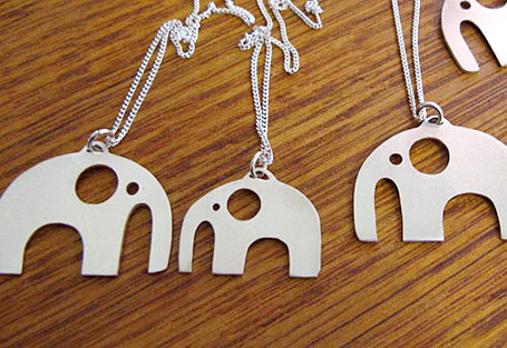 Parade silver elephant jewellery by Umbrella Prints Parade silver elephant jewellery by Umbrella Prints