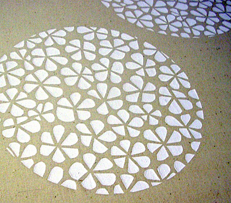 Hand screen printed fabric by Umbrella Prints Hand screen printed fabric by Umbrella Prints
