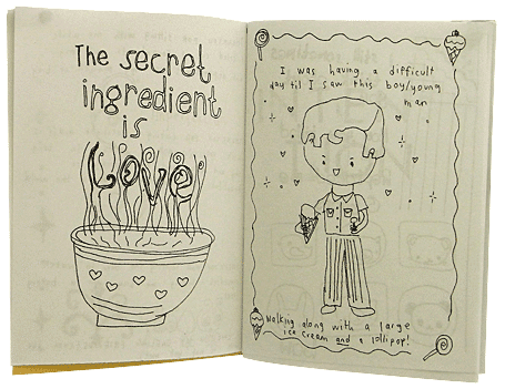 Pages from Fly Away Bird zine Pages from Fly Away Bird zine