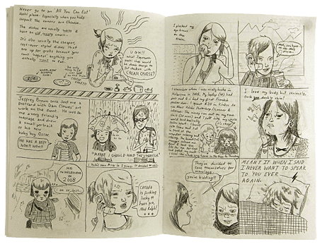 Pages from Telephone & Me zine Pages from Telephone & Me zine
