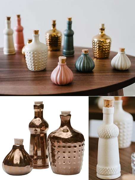 LoveHate ceramic bottles in pink, white, charcoal grey and limited edition gold, available from www.indie.com.au. LoveHate ceramic bottles in pink, white, charcoal grey and limited edition gold, available from www.indie.com.au.