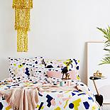 Tutti Frutti Reversible Queen Size Quilt Cover - designed in Melbourne by Goosebumps Boutique Bedding