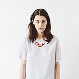 Resin Rockpool Necklace - Red | Bamboo designed in Melbourne by mooku