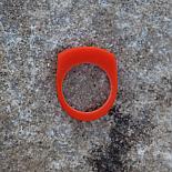 Stacking Ring - Orange Resin - designed in Australia by mooku