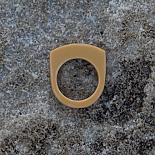 Stacking Resin Ring - mustard - designed and made in Australia by mooku