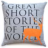 Great Short Stories Cushion Orange Elk designed and handmade in Australia by me and amber