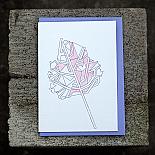 Abstract Leaf Greeting Card by Non-Fiction