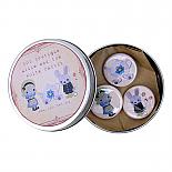 Alice and Rabbit Badges in Tin by Bob Boutique