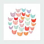 Cats A4 Print by Amy Borrell