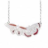 Woven Butterflies Necklace Bright by Polli