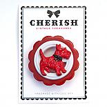 Red Scotty Dog Brooch by Cherish Vintage Treasures