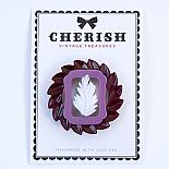 Ruby Feather Brooch by Cherish Vintage Treasures