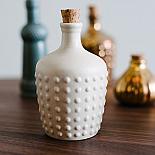 Polka Ceramic Bottle - Cream Matte designed in Australia by Love Hate