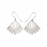 Woven Empire Earrings Ivory by Polli