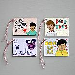 French Set of 8 Gift Tags - made in Melbourne by able and game