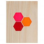 Hexagons Print on Ply Warms by me and amber